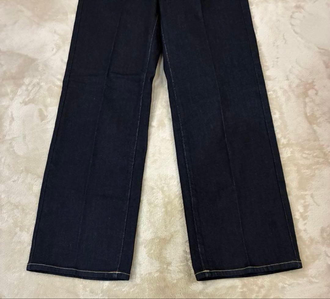 新品タグ付き❗️PLST ハイライズワイドジーンズ ネイビー　XS