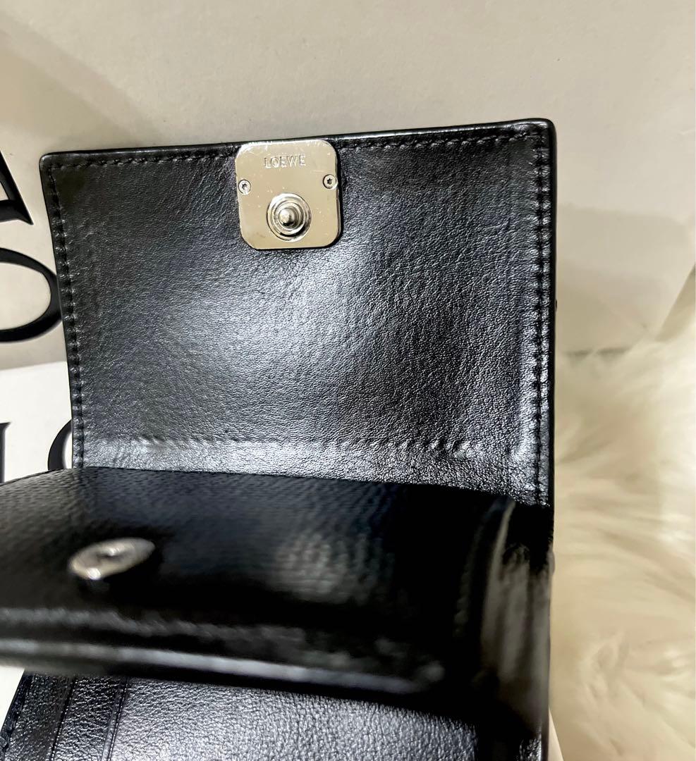 【YyY様】LOEWE ロエベ トライフォールド ブラック 三つ折り財布 箱付き