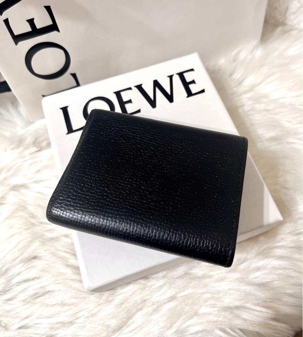 【YyY様】LOEWE ロエベ トライフォールド ブラック 三つ折り財布 箱付き