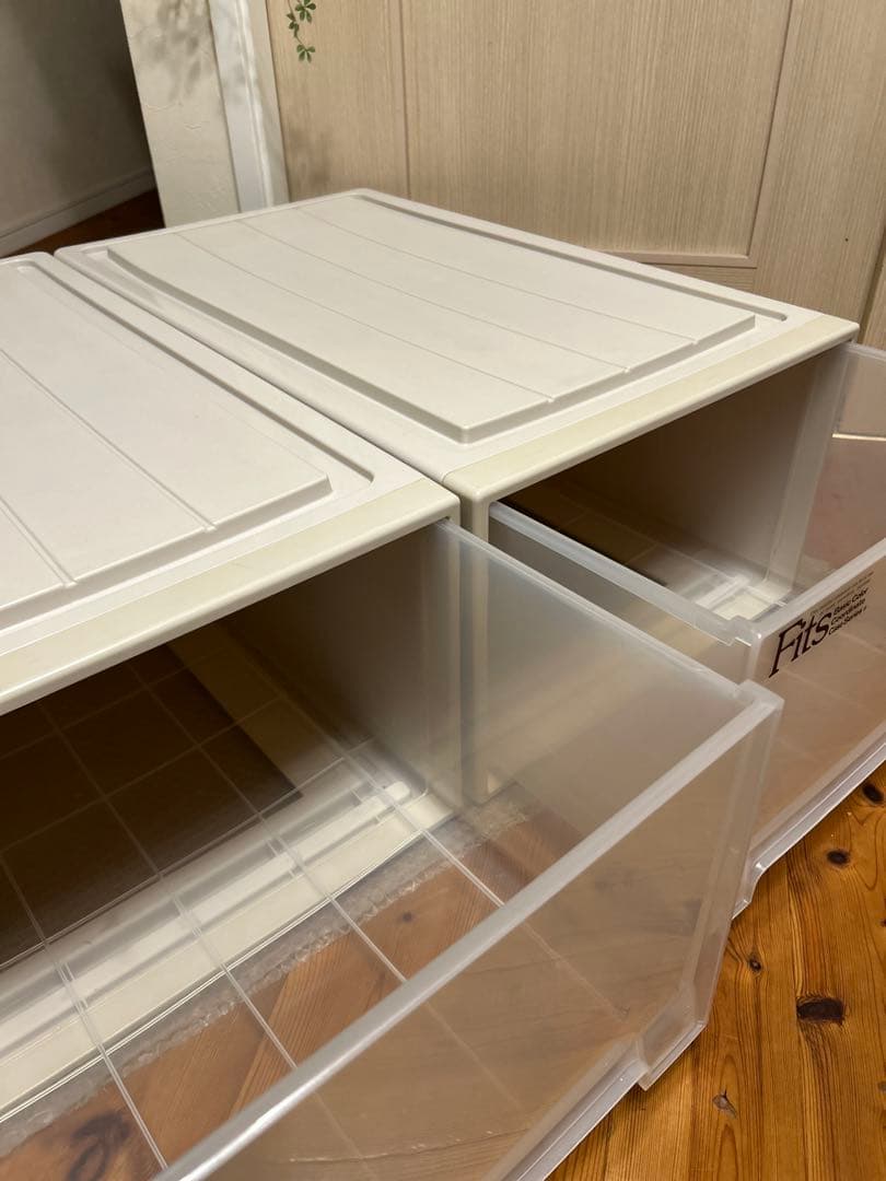 2個 まとめて　フィッツケース ディープL 幅44*奥行74*高さ30cm