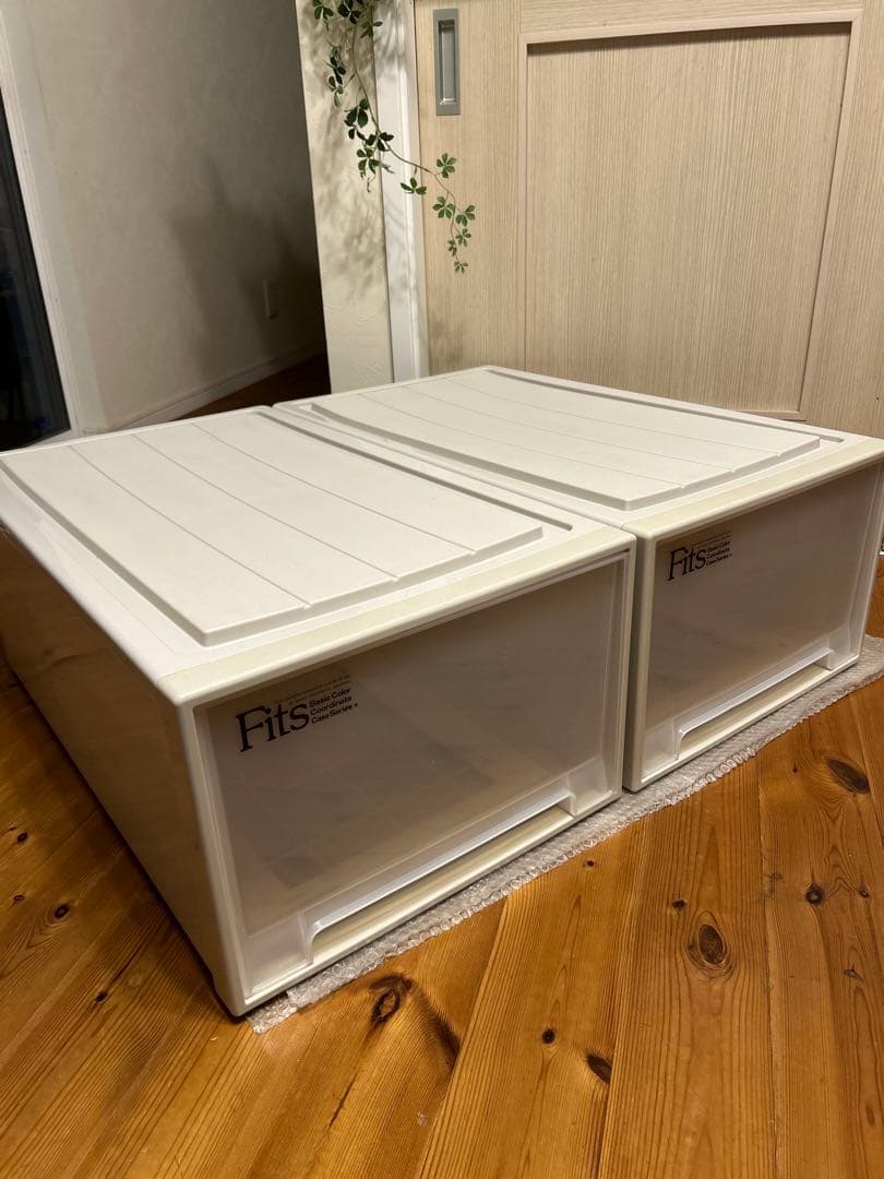 2個 まとめて　フィッツケース ディープL 幅44*奥行74*高さ30cm