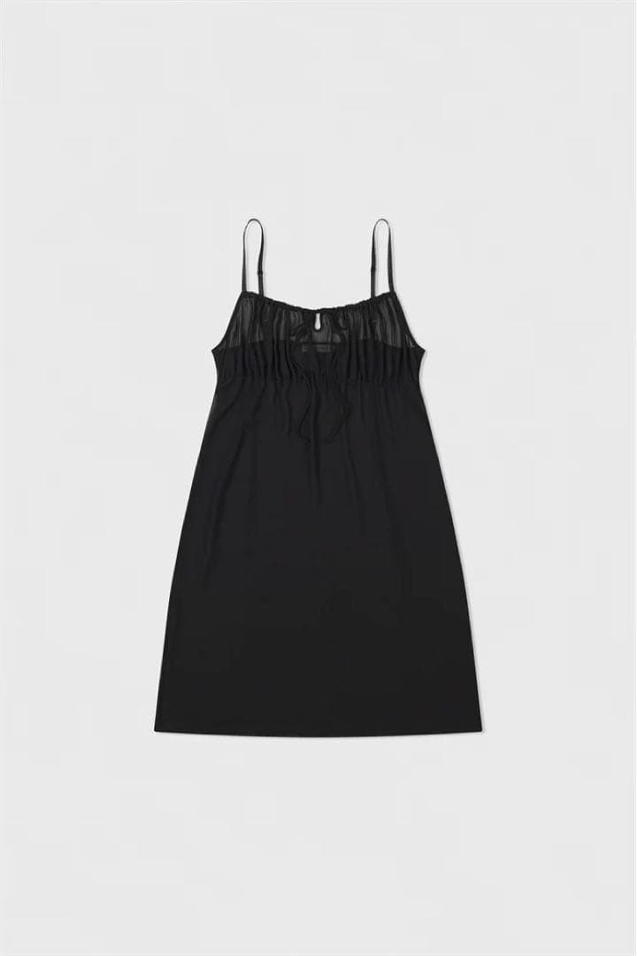 ワンピース LOW CLASSIC SHEER RIBBON LAYERED DRESS