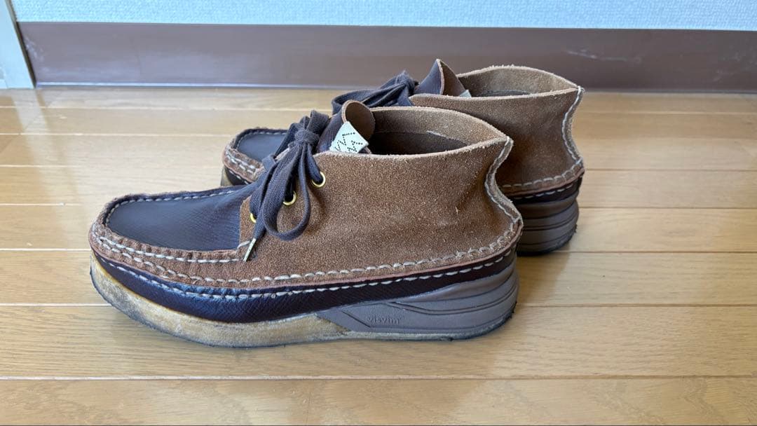 靴 visvim CANOE MOC II-FOLK CAMEL M8