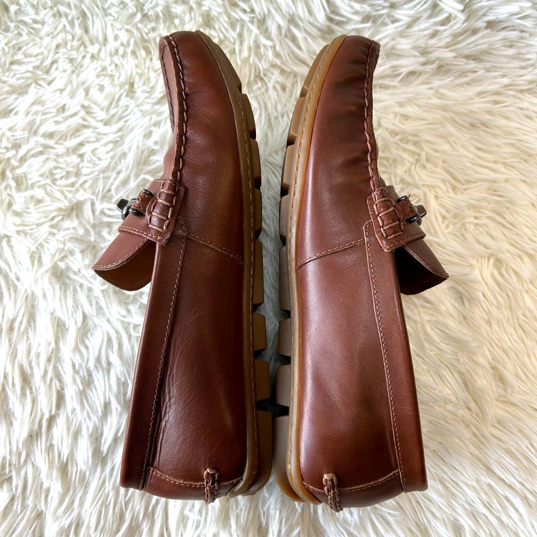 極美品　COACH ビットローファー　ドライビングシューズ　ブラウン　25.5