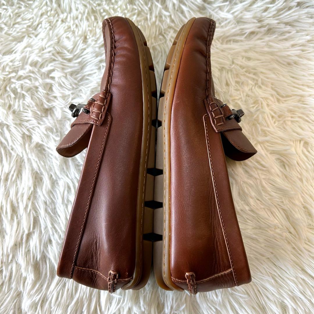 極美品　COACH ビットローファー　ドライビングシューズ　ブラウン　25.5