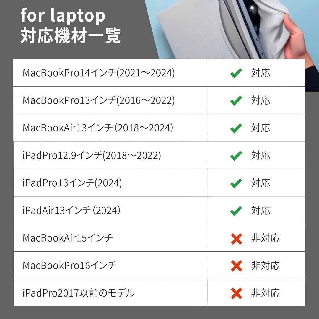 square W for laptop ノートPC用 スペースグレー 日本製