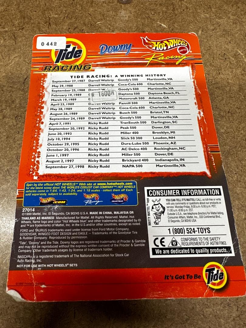Tide NASCAR ミニカー 7台セット コレクターズエディション