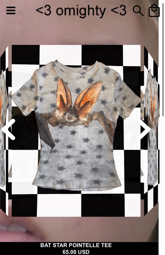 OMIGHTY バット スター ポイントテール Tシャツ