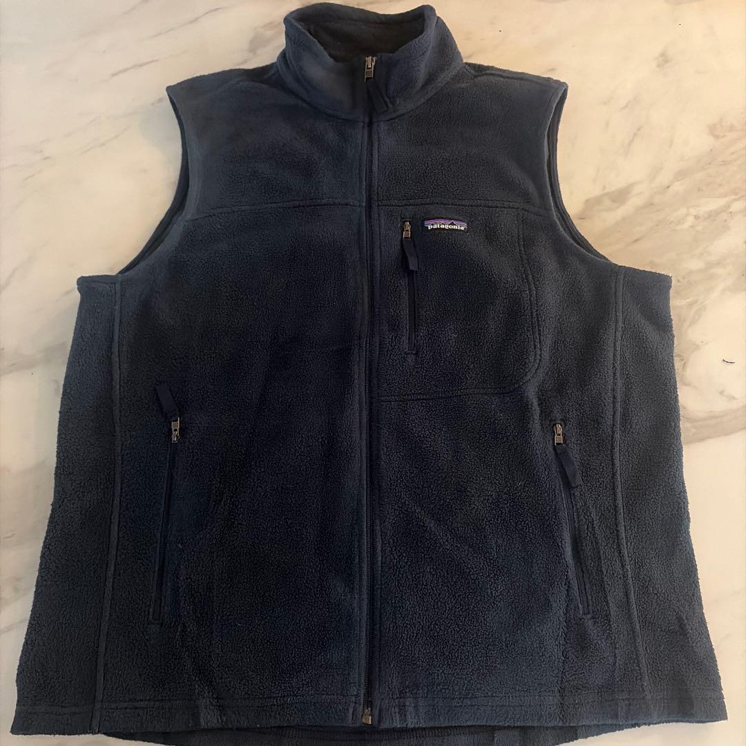 patagonia シンチラ　ネイビー フリース ベスト