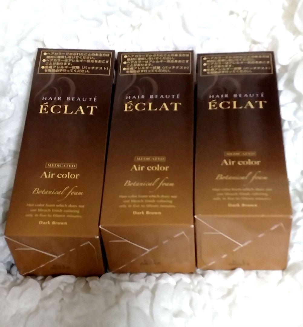 新品　ÉCLAT ヘアボーテエクラ ダークブラウン 　80g✕3個セット