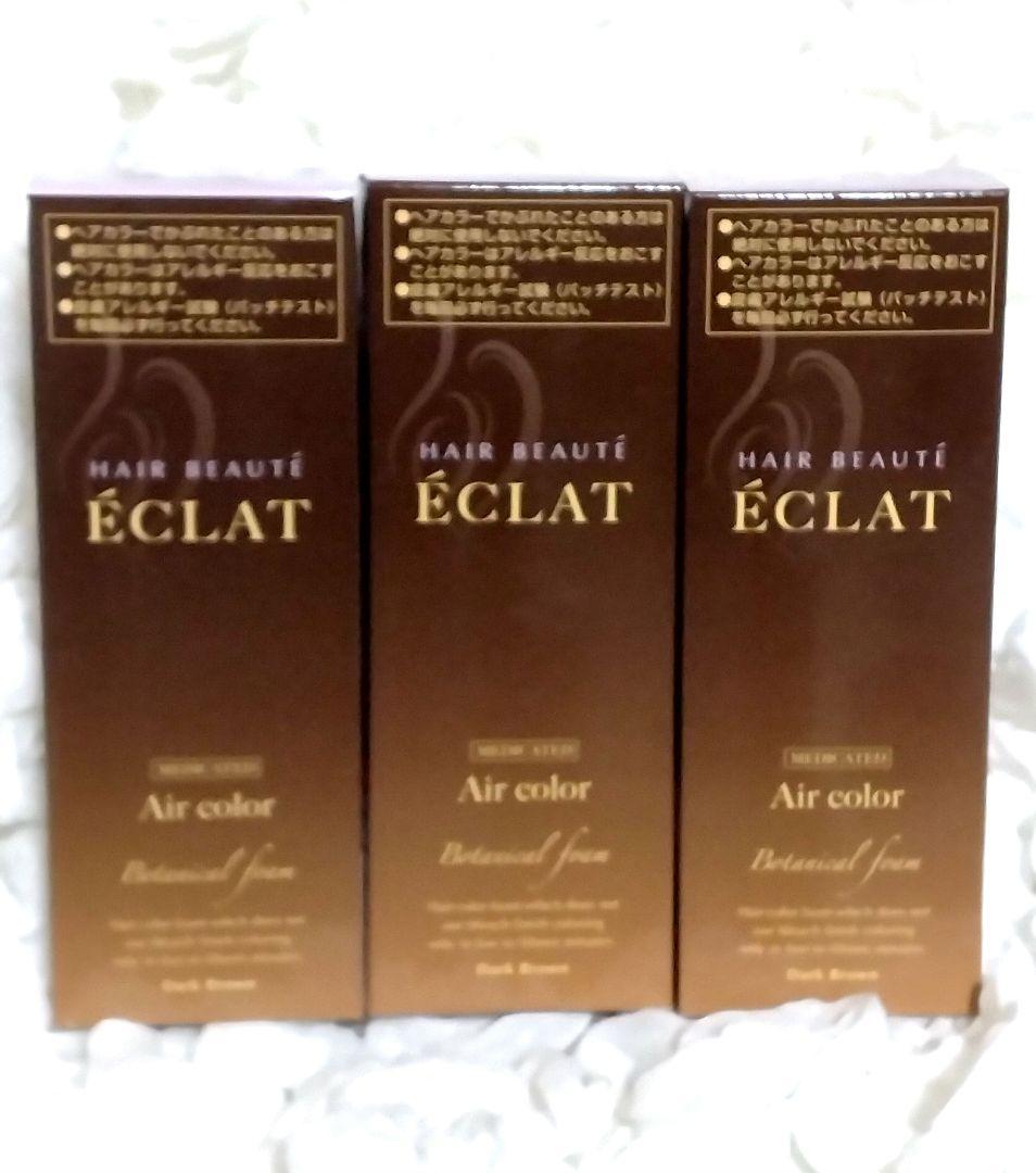 新品　ÉCLAT ヘアボーテエクラ ダークブラウン 　80g✕3個セット