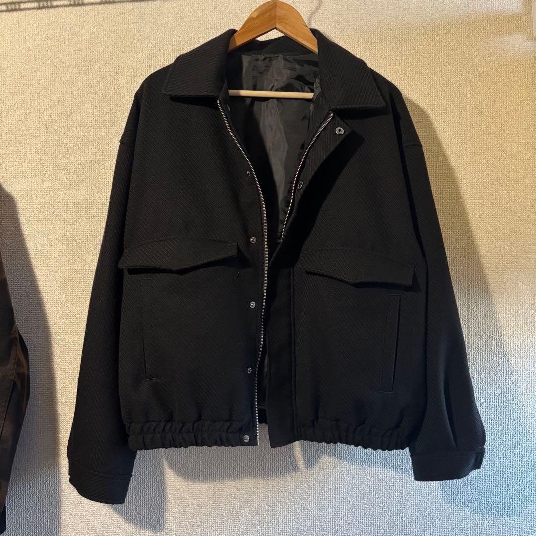 ウールライクショートブルゾン ジャケット セットアップ エプノック epnok