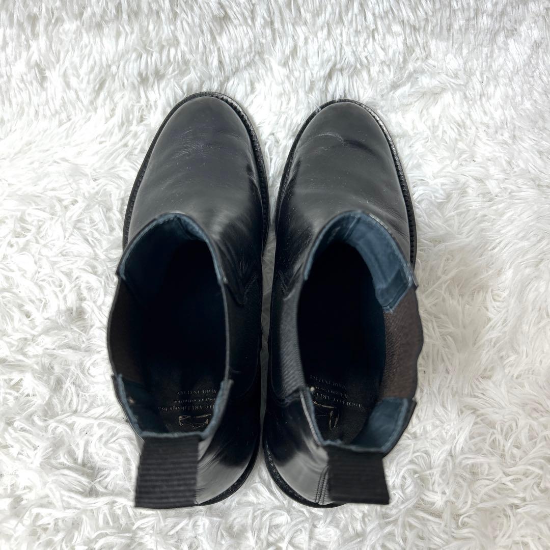 【美品】ADOLFO CARLI レザーサイドゴアブーツ 37 23.5cm