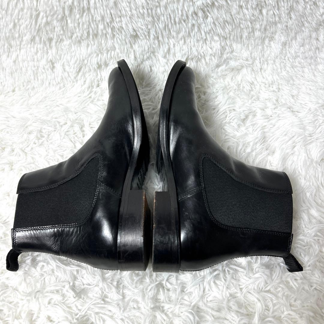 【美品】ADOLFO CARLI レザーサイドゴアブーツ 37 23.5cm