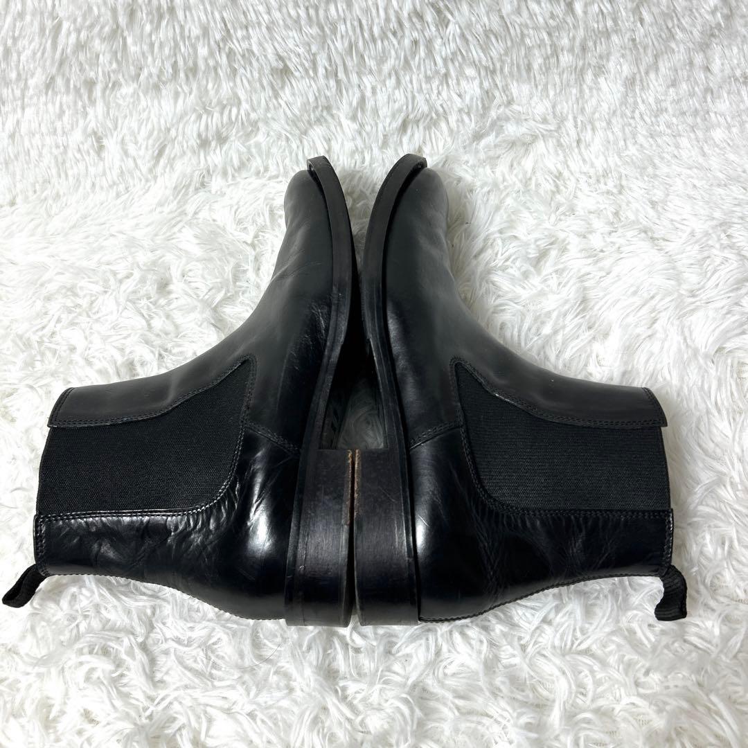 【美品】ADOLFO CARLI レザーサイドゴアブーツ 37 23.5cm