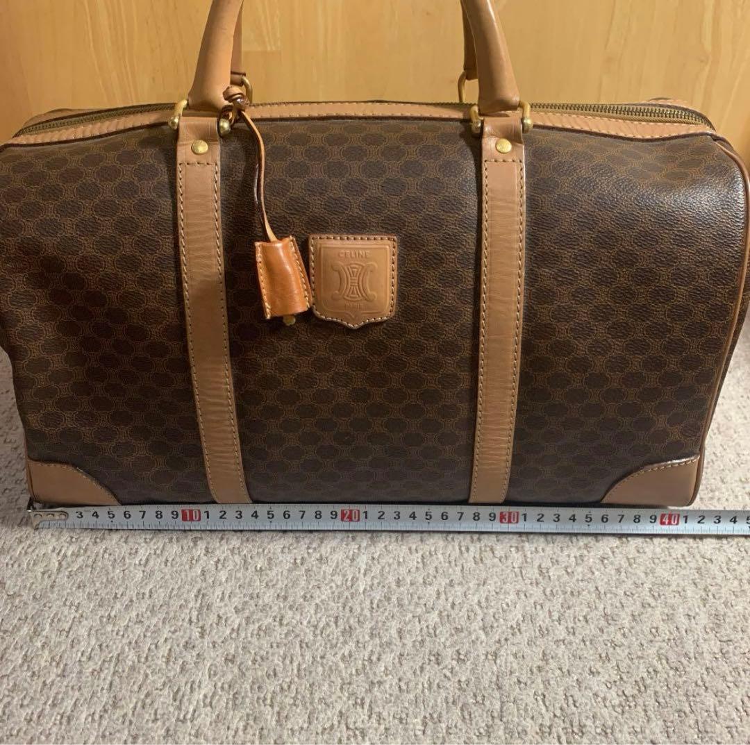 CELINE ボストンバッグ　マカダム柄