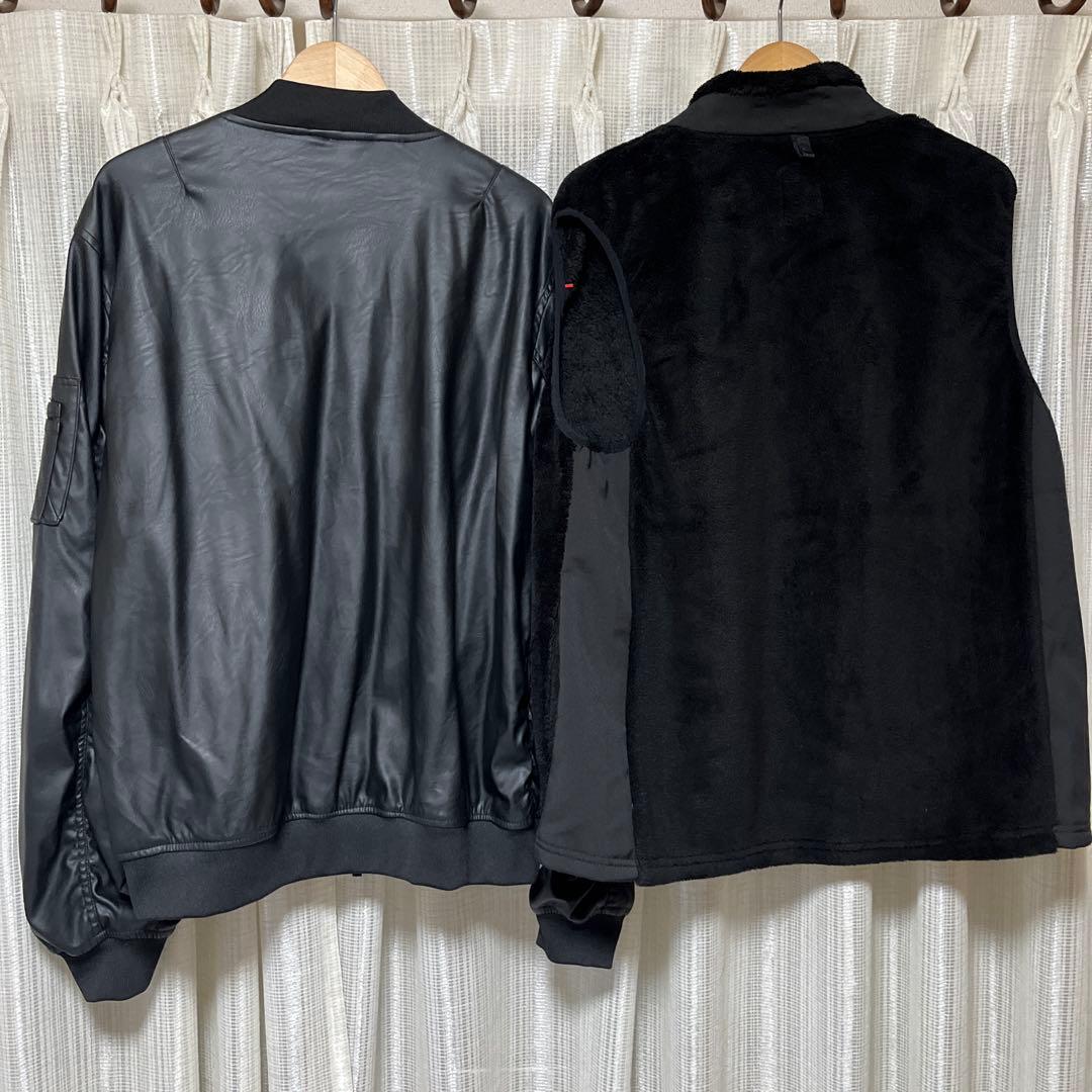 【workman】フェイクレザー MA-1 3L 別売インナー付
