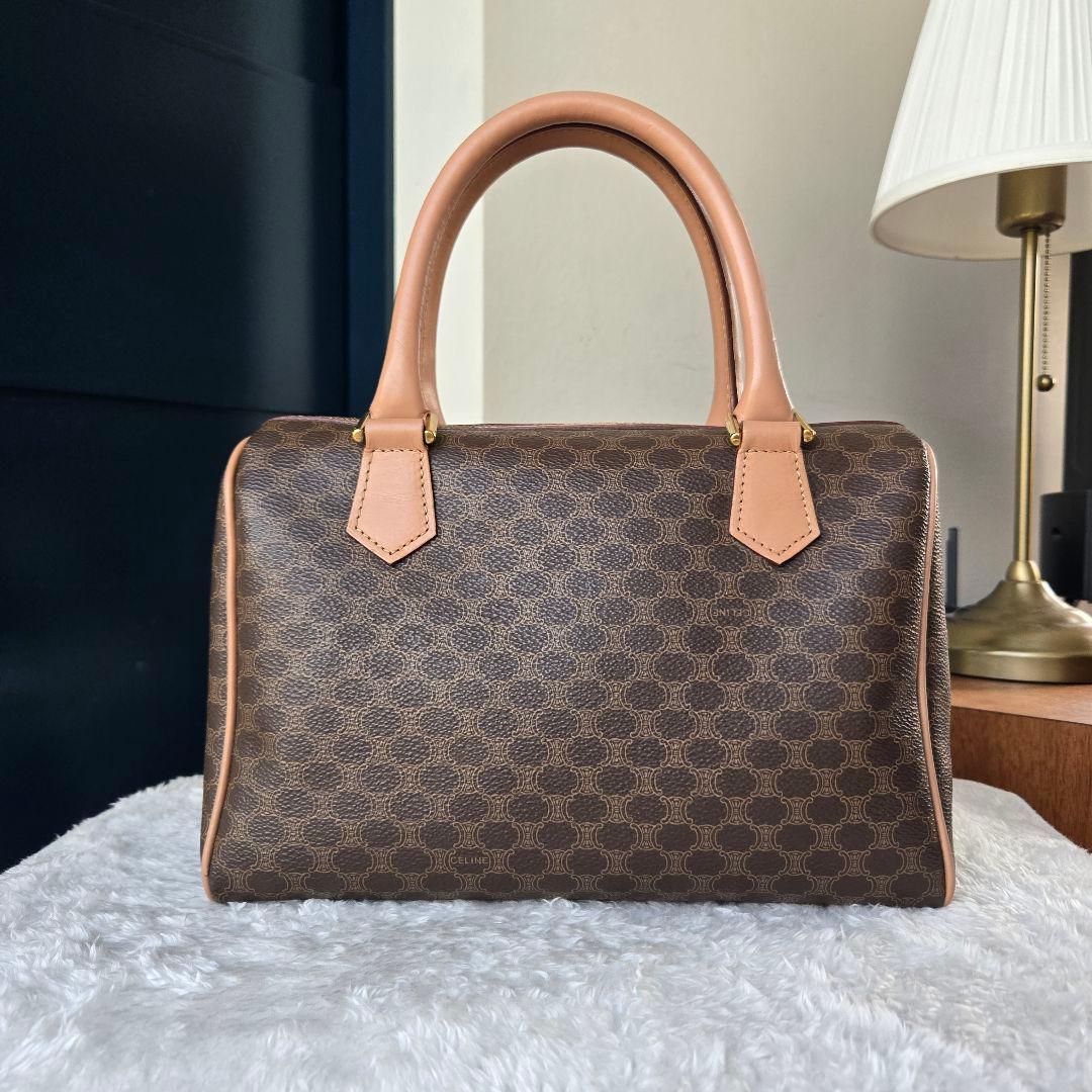 ⭐CELINE⭐　美品　セリーヌ　ミニボストンバッグ　マカダム柄　トリオンフ