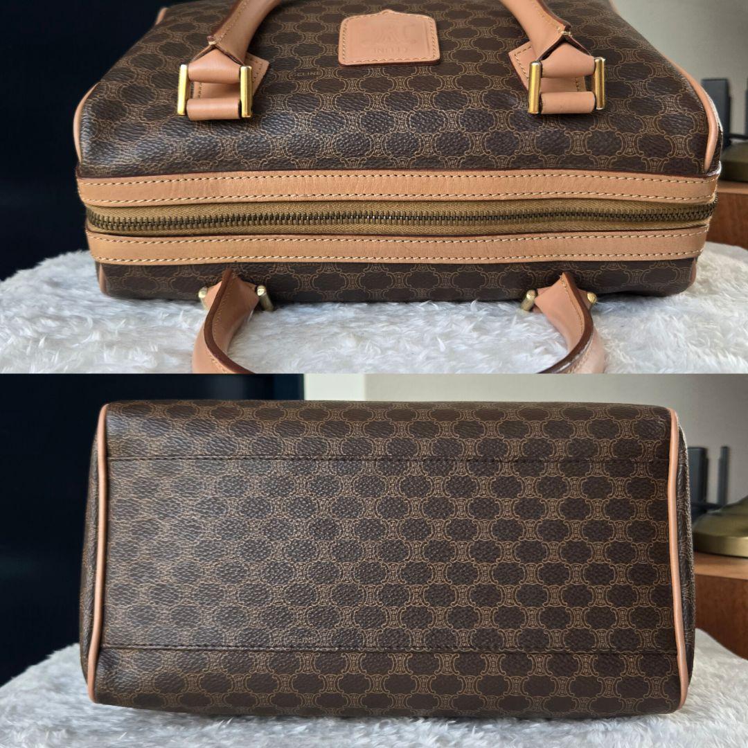 ⭐CELINE⭐　美品　セリーヌ　ミニボストンバッグ　マカダム柄　トリオンフ