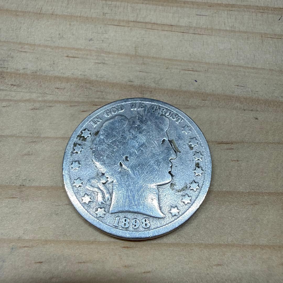 1898年 バーバー50セント銀貨3枚セット