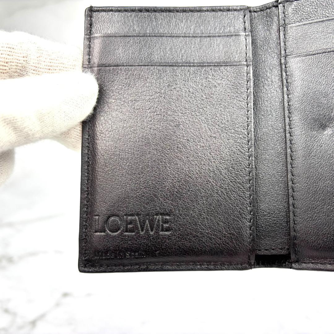 【極美品】LOEWE⭐ロエベ【トライフォールド・ウォレット】アナグラム 折り財布