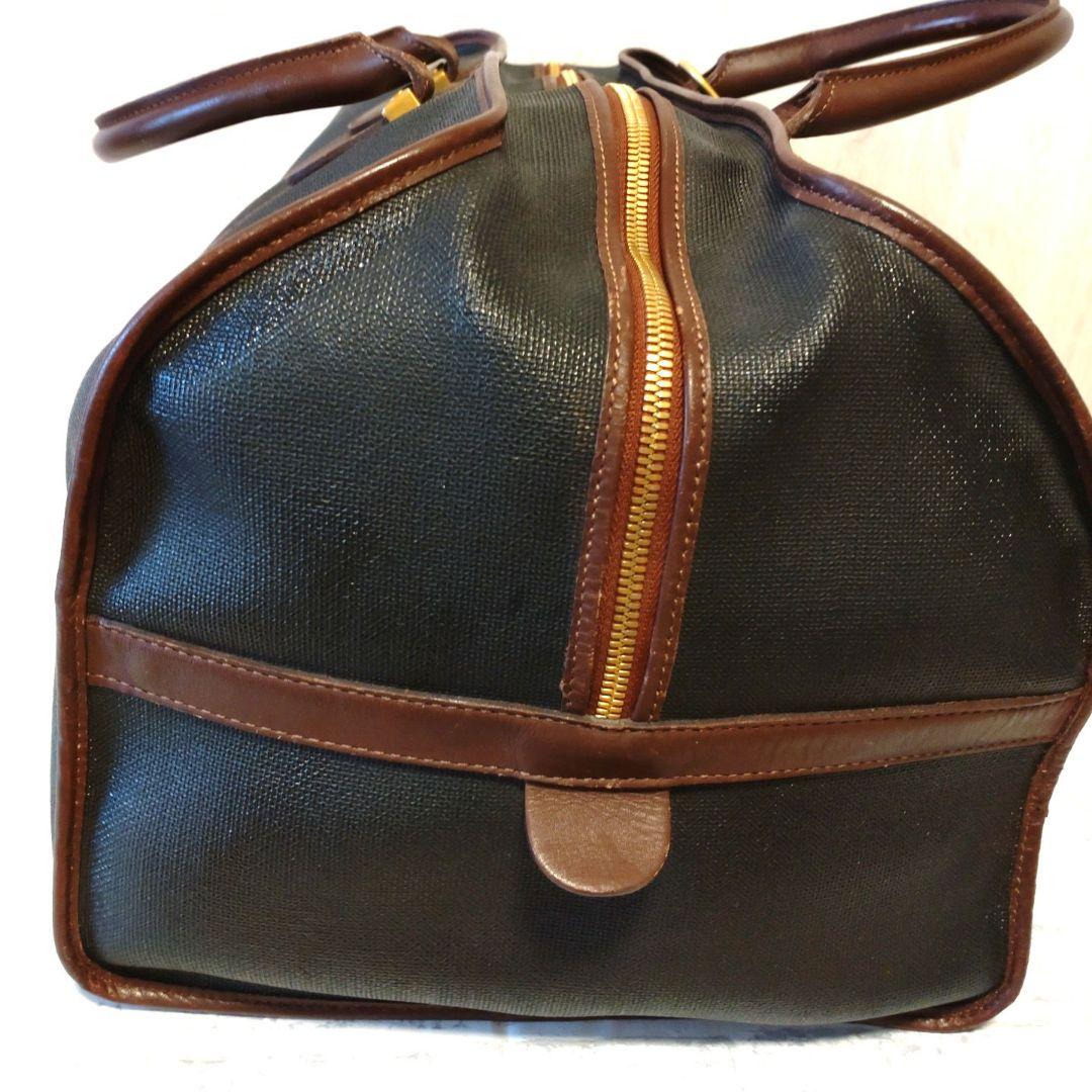 dunhillダンヒル　ボストンバッグ　旅行バッグ　ブラック　ブラウン　レザー