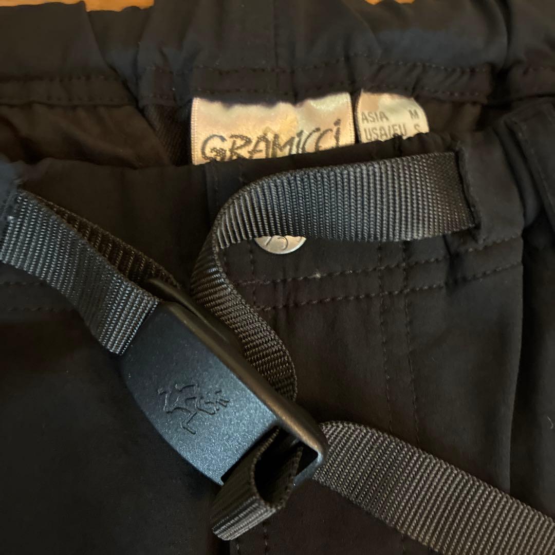 GRAMICCI ブラックパンツ ウエスト調整可能