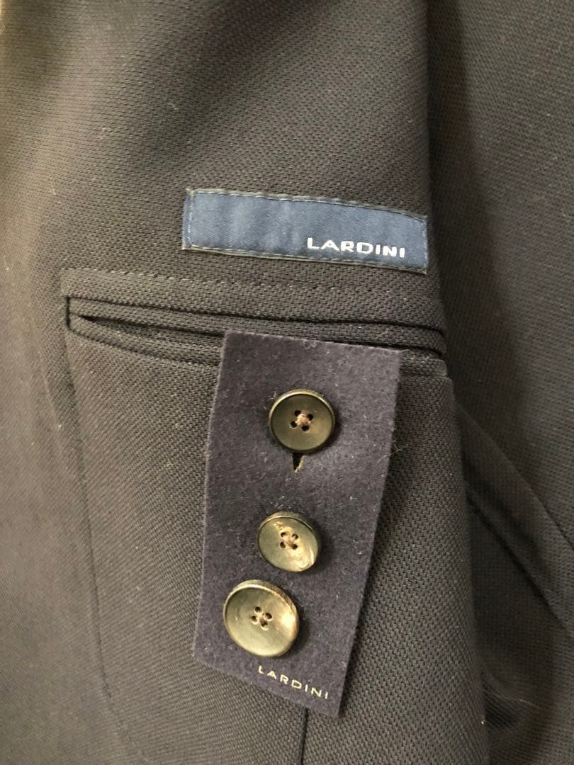 【美品】LARDINIラルディーニネイビーホップサックジャケット52