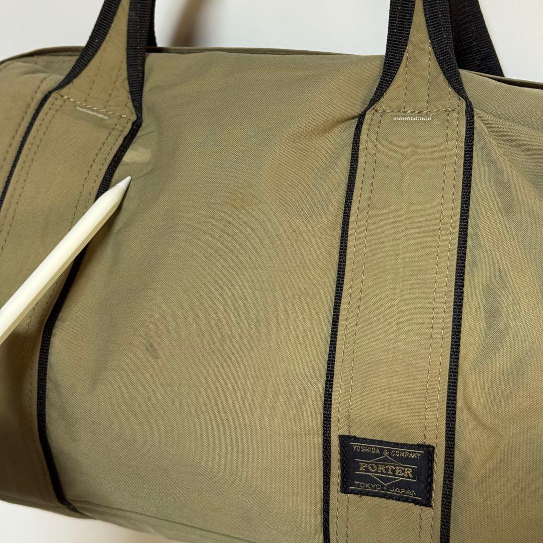 ポーター PORTER 吉田カバン ボストン ショルダーバッグ カーキ 旅行