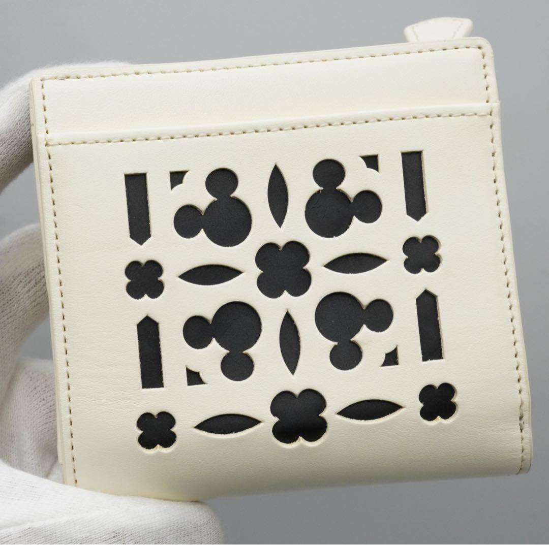 レア 極美品 genten ディズニー 二つ折り財布 ゲンテン ミッキー