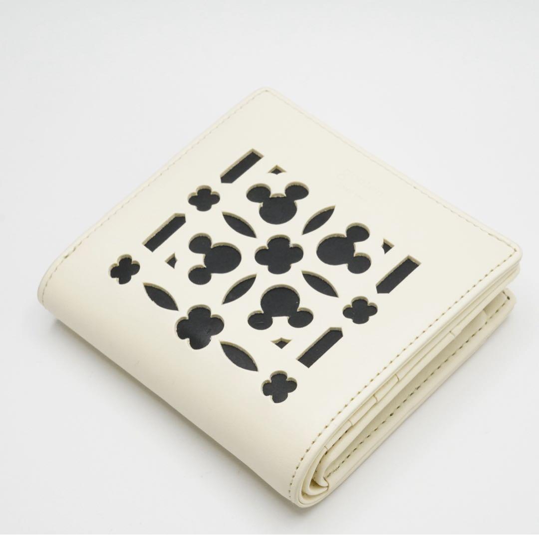 レア 極美品 genten ディズニー 二つ折り財布 ゲンテン ミッキー