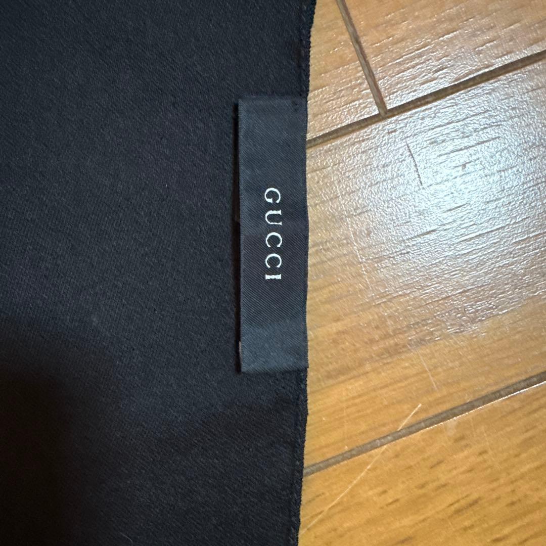 GUCCI ブラック ストール GGパターン
