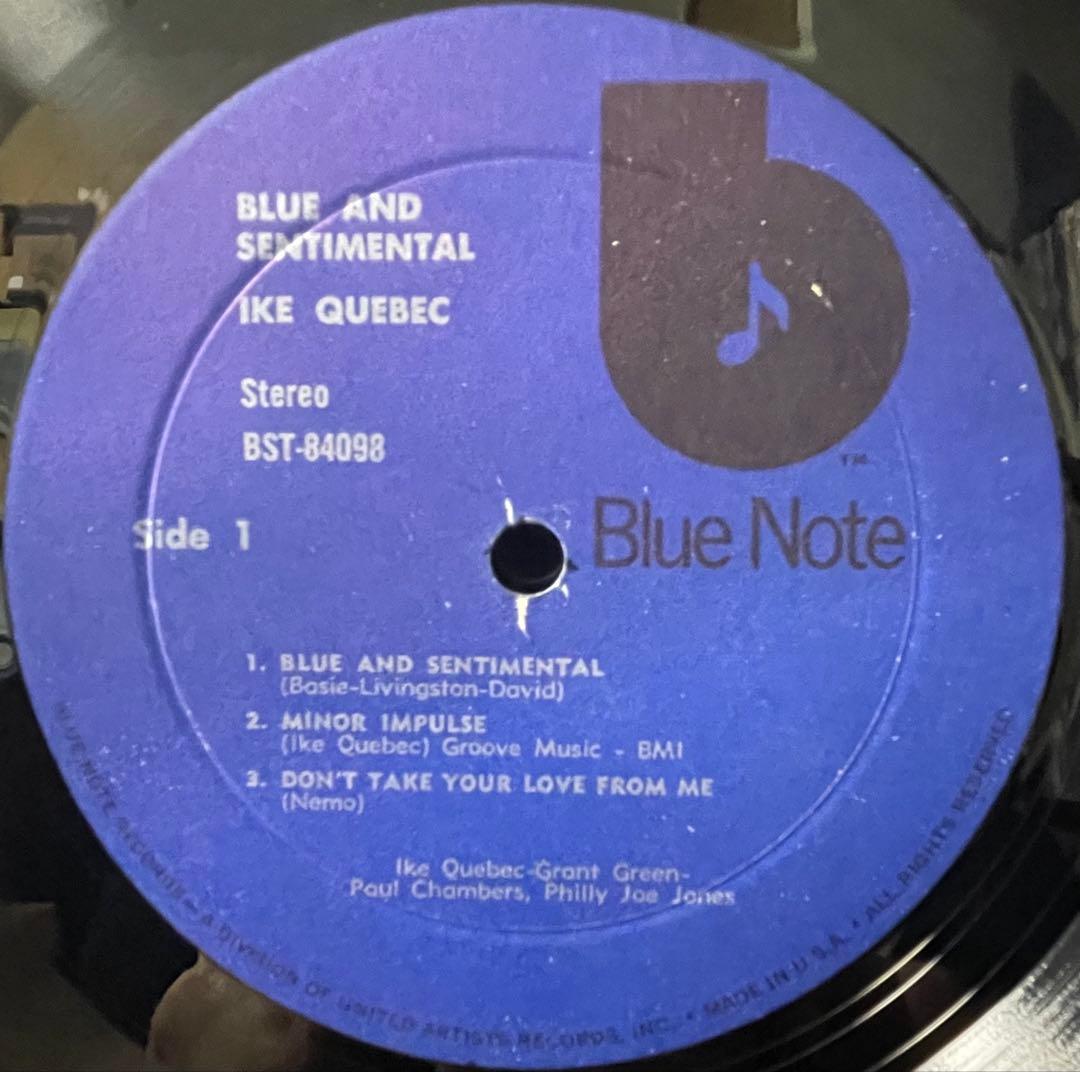 ジャズレコード Ike Quebec/Blue & Sentimental