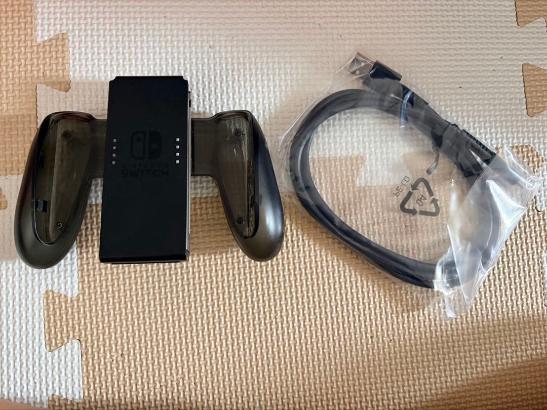 【美品】Switch本体グレー 付属品完備　バッテリー強化版