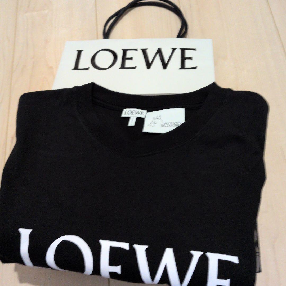 LOEWE ジブリ コラボ トトロ グラフィック Tシャツ 黒