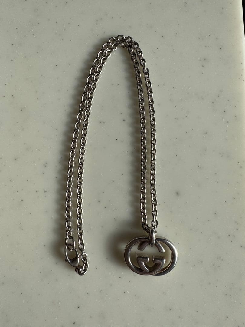 郵*)様 GUCCI GGロゴ ネックレス シルバー 正規品