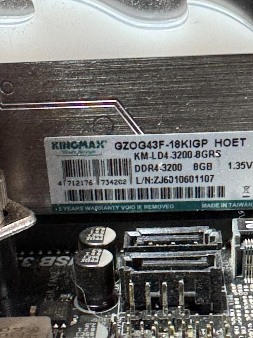 自作　i5 8500 メモリー16G SSD256G ITX/ac