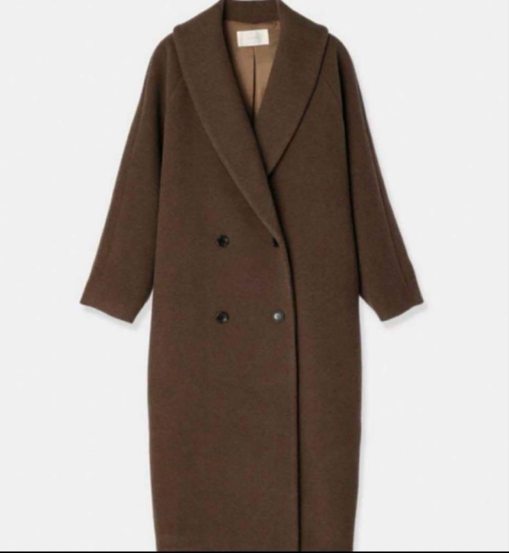 ジャケット・アウター louren big shawl collar double coat
