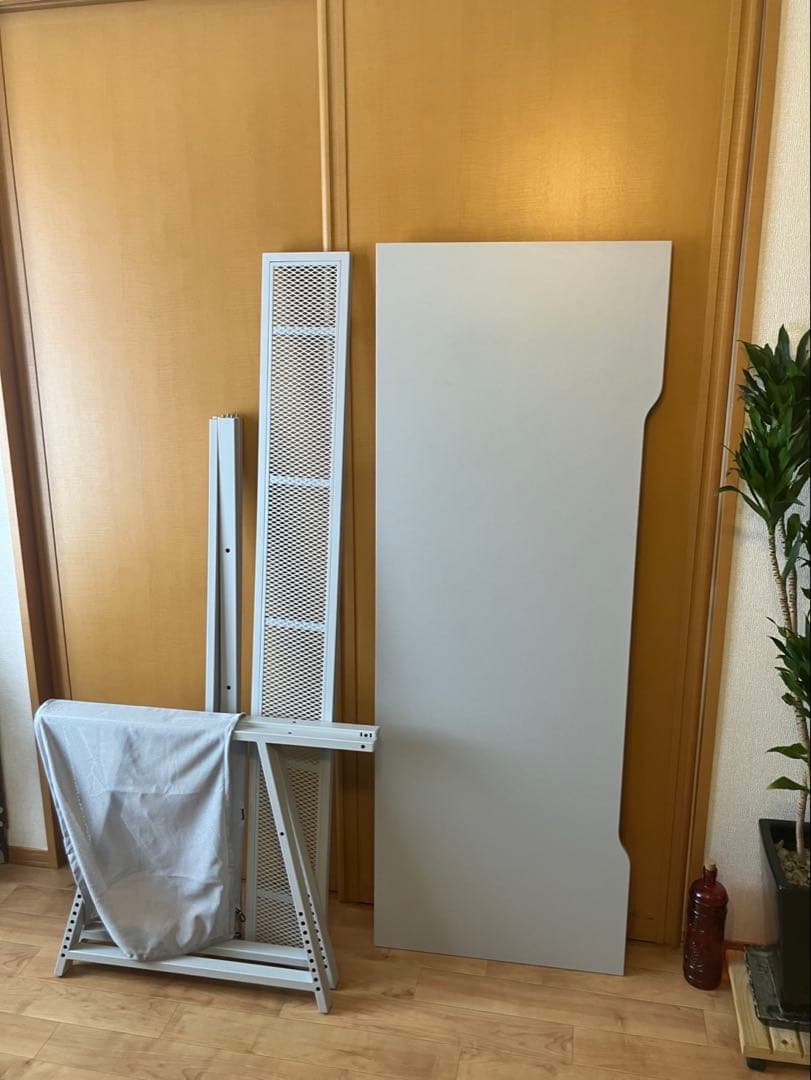 奈良滋賀引き取り限定イケア utespelare ライトグレー ゲーミングデスク