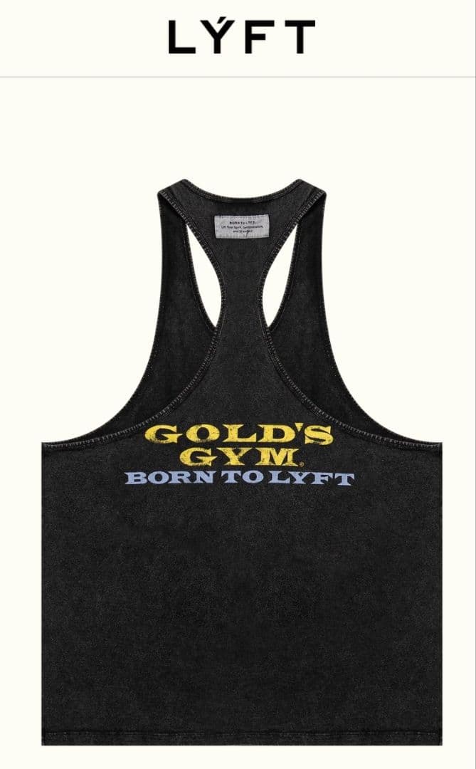 LÝFT × GOLD'S GYM Vintage Logo Tanktop