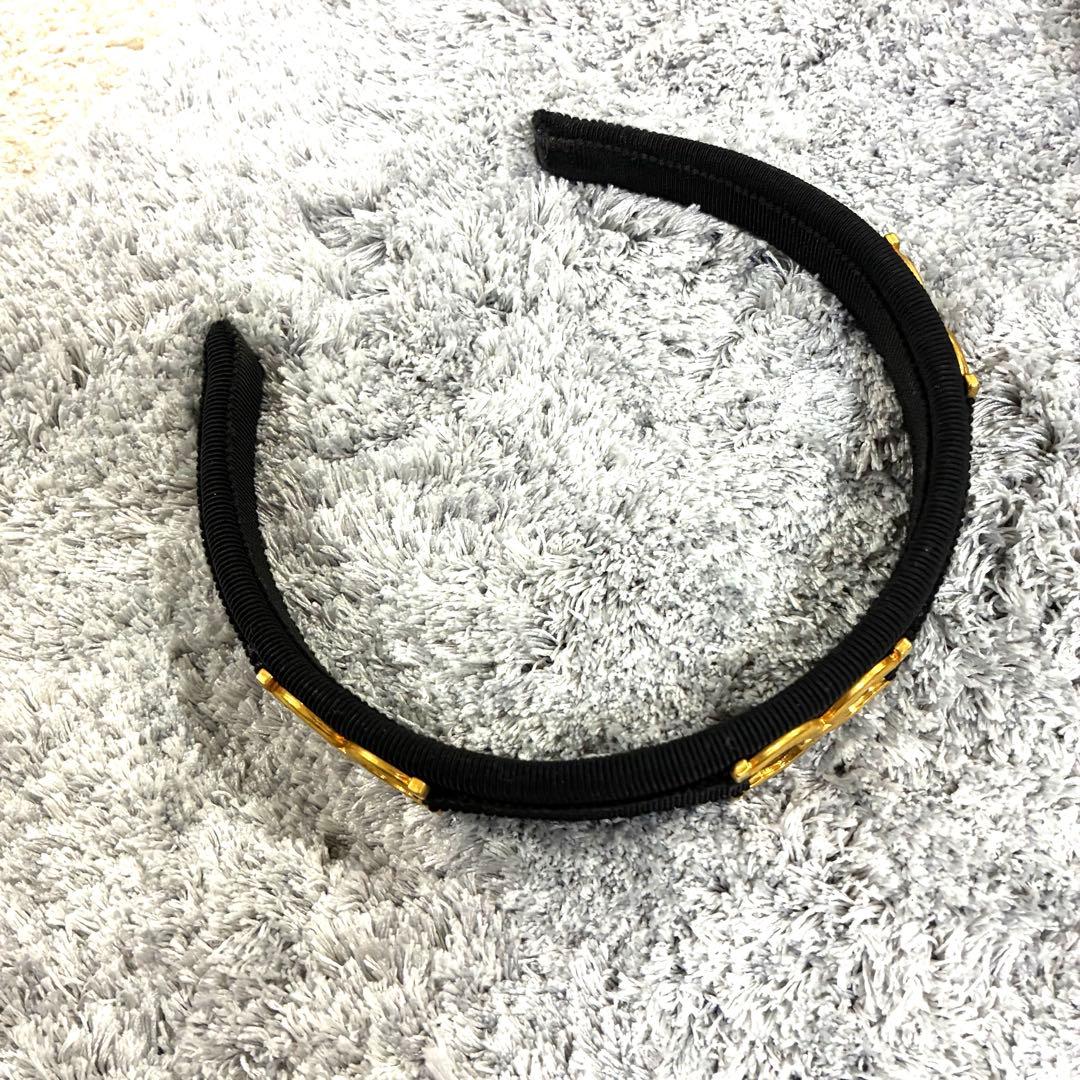 良品✨Ferragamo サルヴァトーレフェラガモ　カチューシャ ヘアバンド 黒