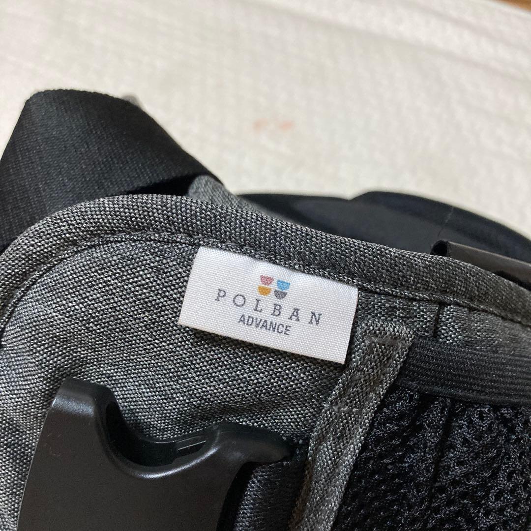 POLBAN ADVANCE ヒップシート グレー　シングルショルダー付き