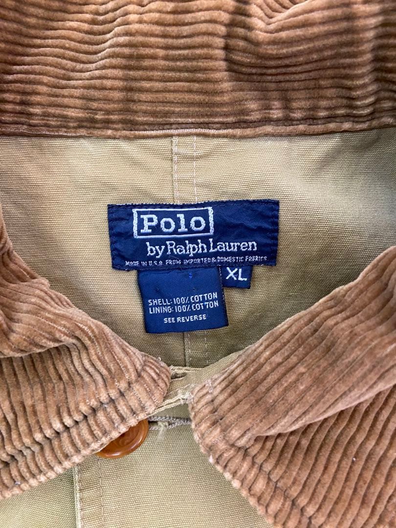 Polo Ralph Lauren カバーオール コーデュロイ襟 USA製 XL