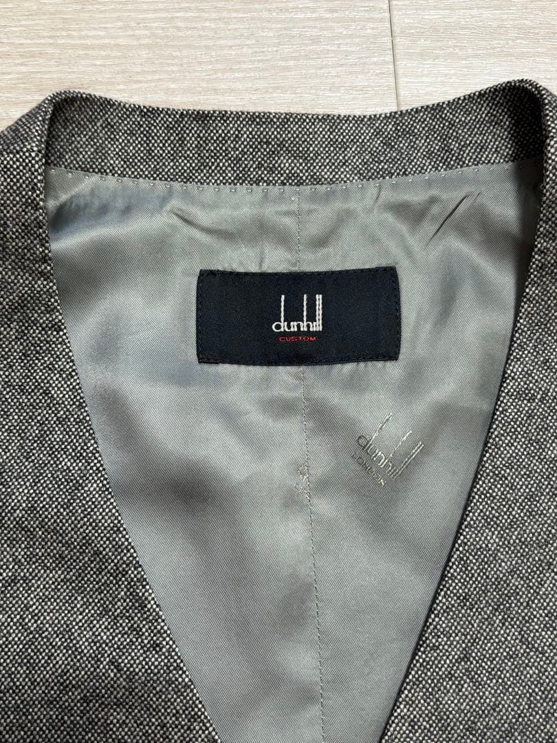 dunhill ダンヒル　メンズ　スーツ　セットアップ　グレー　3点セット