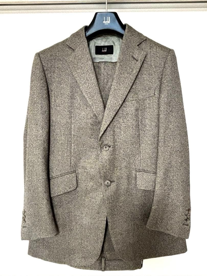 dunhill ダンヒル　メンズ　スーツ　セットアップ　グレー　3点セット