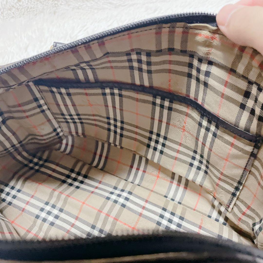 バーバリーズ　ブラック　ミニボストンバッグ　メンズ　金具　ロゴ