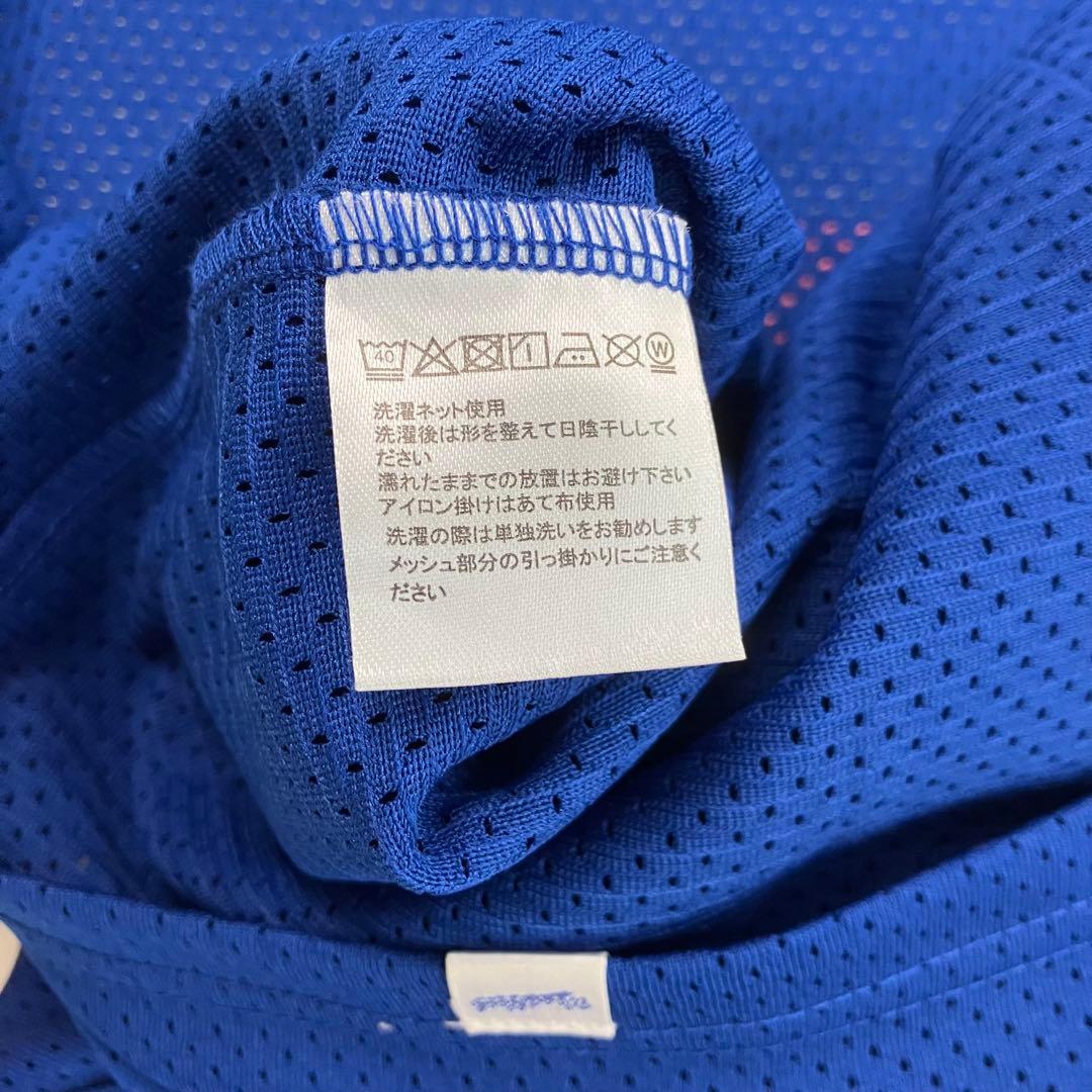 WOODBLOCK フットボール 長袖シャツ メッシュ素材 XTR別注 青 XL
