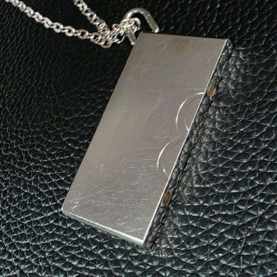 HERMES エルメス ネックレス シンボルプレート 希少 メンズ シルバー