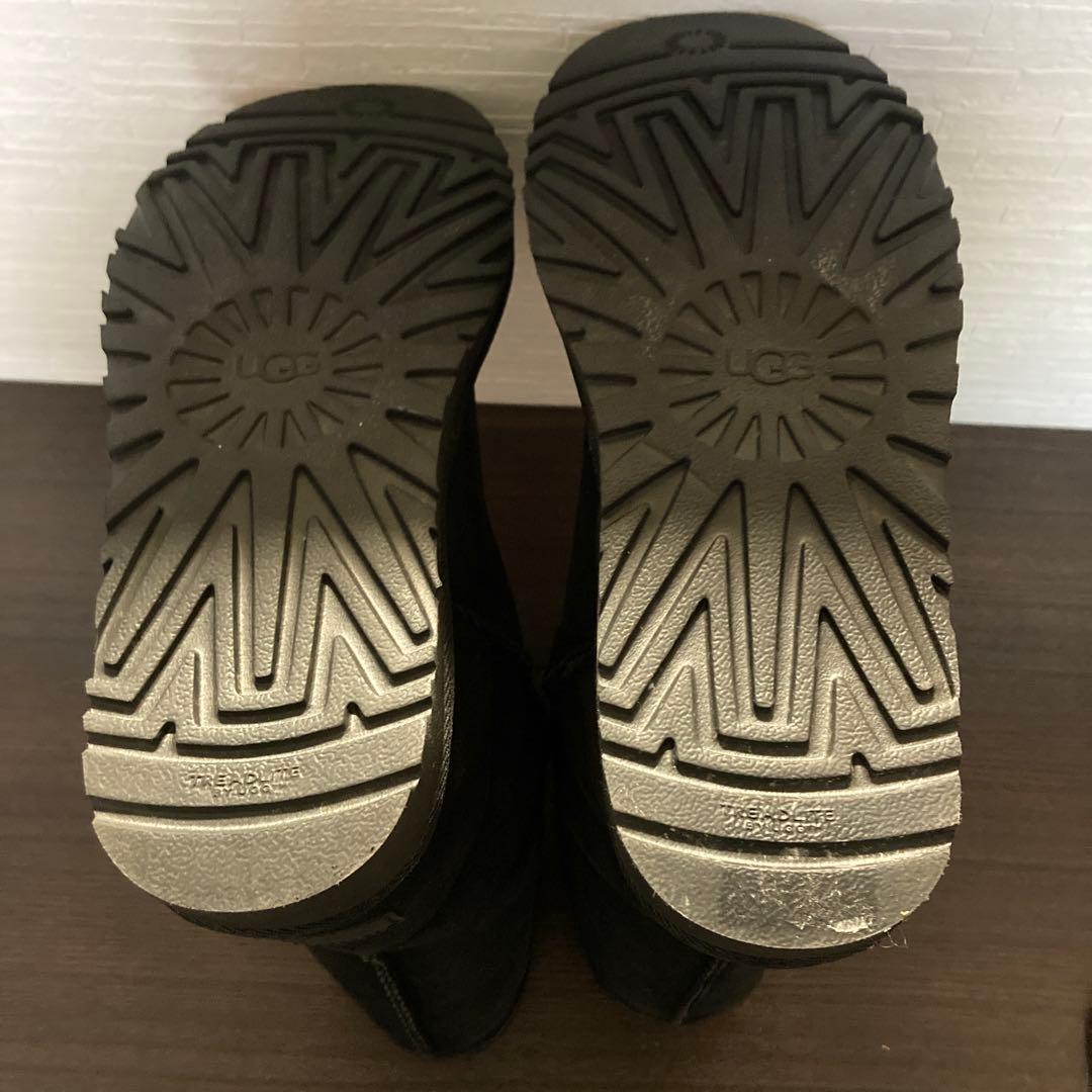 UGG アグ ムートンブーツ 黒 ブラック 25cm