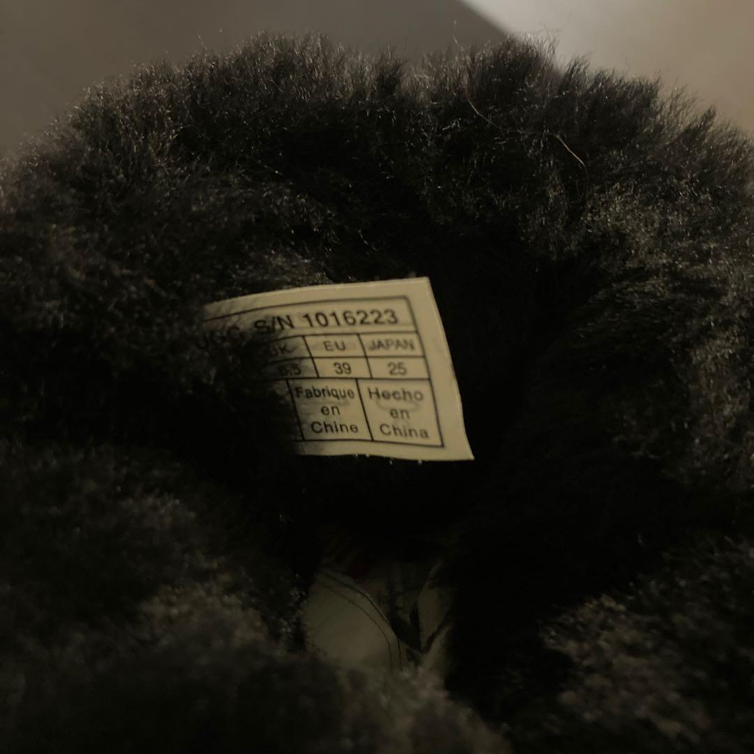 UGG アグ ムートンブーツ 黒 ブラック 25cm